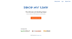 Desktop Screenshot of dropmylink.com